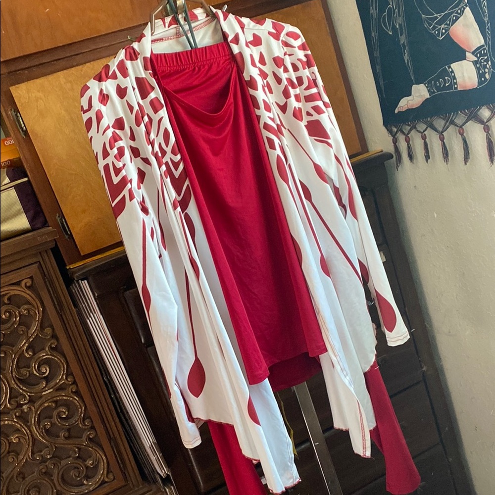 Women's pants suit (blouse,pants and vest)